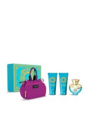 Versace Dylan Turquoise Edt 100 Ml + Body Lotion 100 Ml + Shower Gel 100 Ml + Çanta