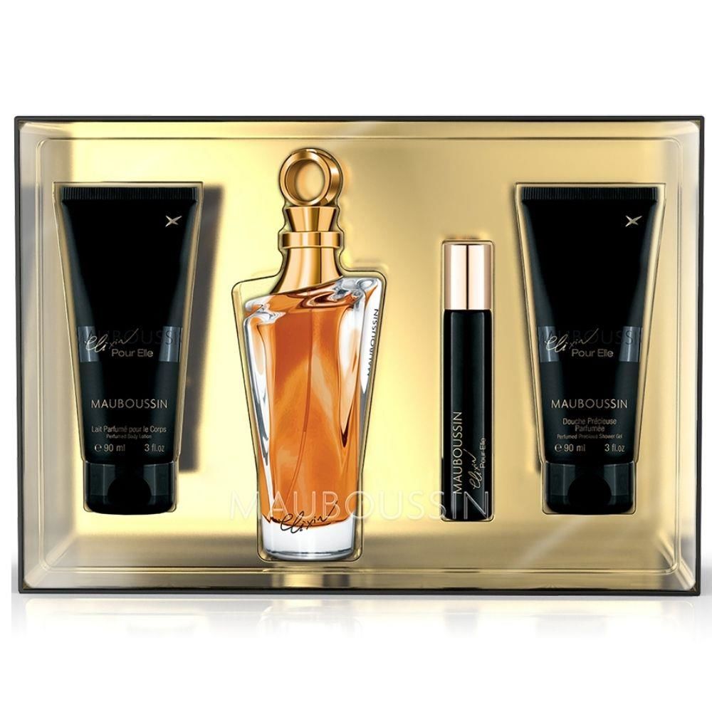 Mauboussin Elixir Pour Elle Edp 100 Ml + Duş Jeli 90 Ml + Vücut Losyonu 90 Ml + Edp 20 Ml