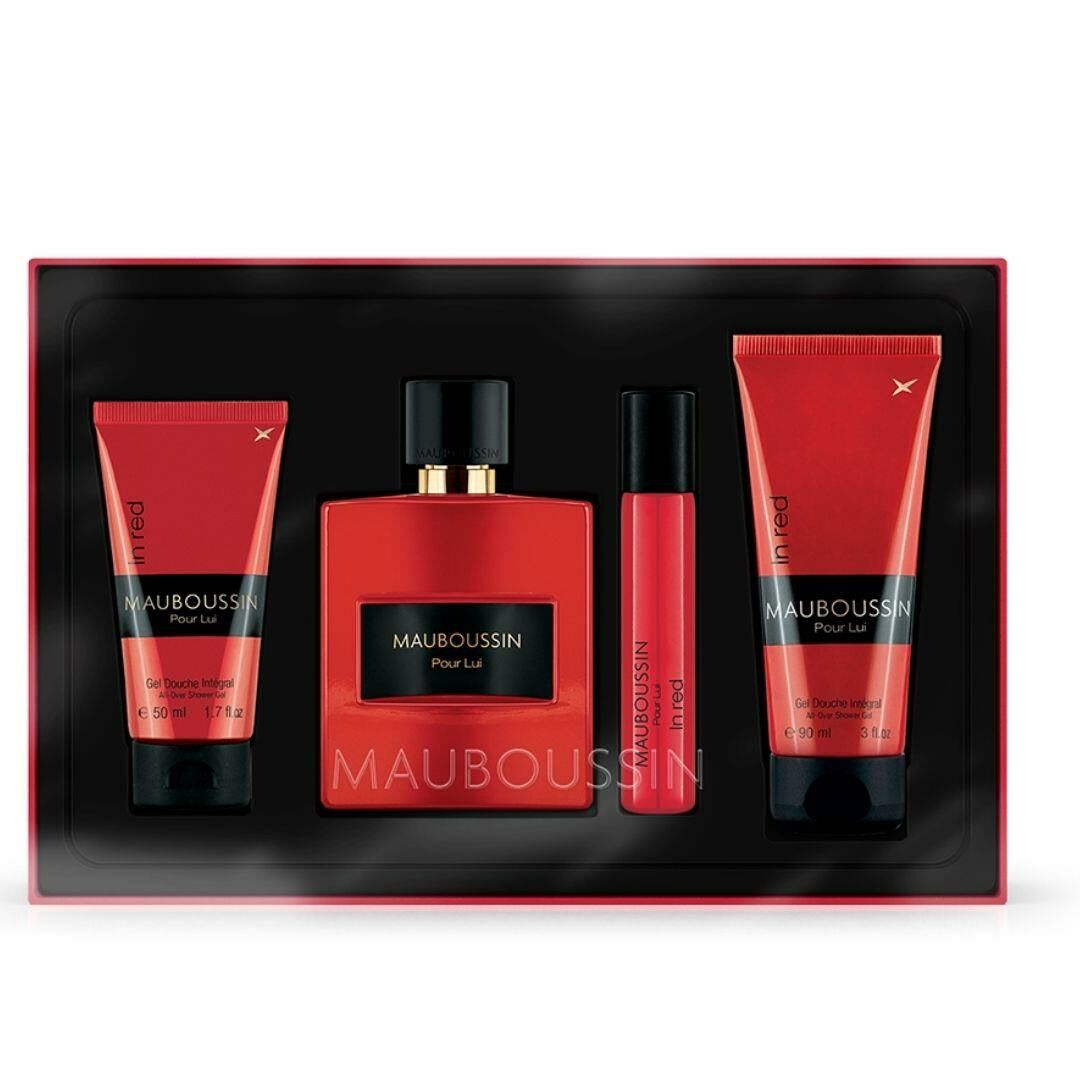 Mauboussin Pour Lui In Red Edp 100 Ml + Duş Jeli 90 Ml + Duş Jeli 50 Ml + Edp 20 Ml