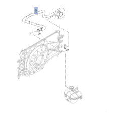 Opel Zafira B  Benzinli Motor Radyatör Çıkış Hortumu İbraş Marka 21429