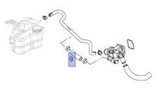 Opel Astra H 1.3 Dizel Motor Termostat Ara Boru İbraş Marka 14973