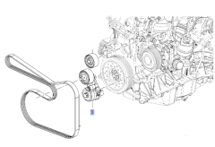 Opel Meriva B 1.6 Dizel Motor V kayış Gergi Kütüğü İna Marka