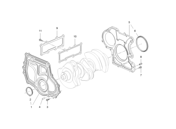 Opel İnsignia B 1.5 Dizel Motor Ön Krank Keçesi Kapağı Psa Marka 55486383