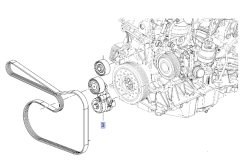 Opel Zafira C 1.6 Dizel Motor V Kayış Gergi Kütüğü İna Marka