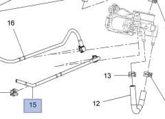 Opel Mokka A16XER Benzinli Motor Radyatör Su Kabı Giriş Borusu İbraş Marka IBR-21251