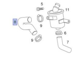 Opel Corsa D 1.3 Dizel Motor Krank Havalandırma Hortumu İbraş Marka IBR-15281