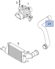 Opel Corsa C Y13DT-Z13DT Dizel Motor Turbo Hortumu İbraş Marka IBR-21323