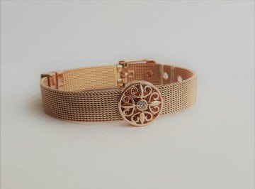Çelik Rose Hasır Bileklik