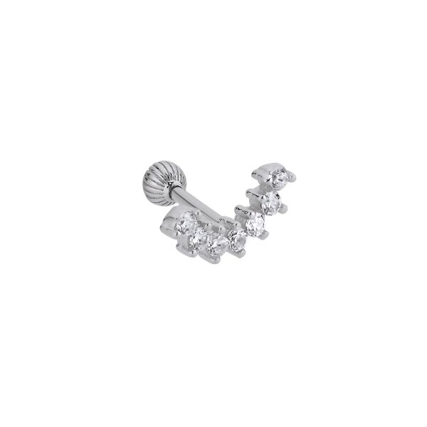 Zirkon Taşlı Tragus Küpe