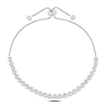 Suyolu 3mm Zirkon Taşlı Asansör Bileklik