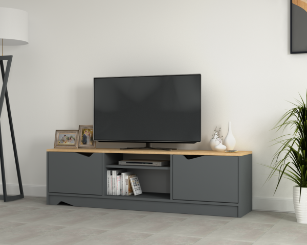 Dmodül Troy Tv Ünitesi 160 cm gri meşe