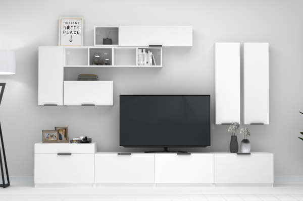 Dmodül Domino Tv Ünitesi 280 cm Beyaz