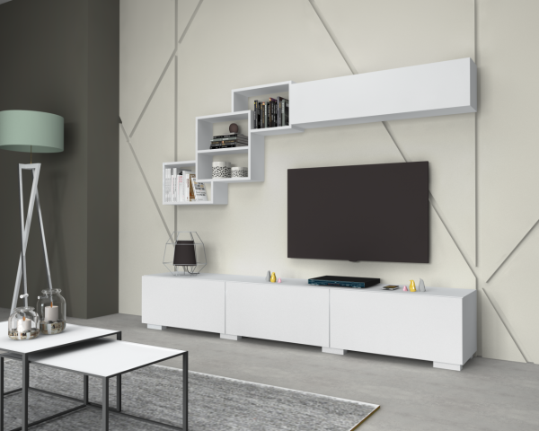 Dmodül Free Tv Ünitesi 210 cm Beyaz