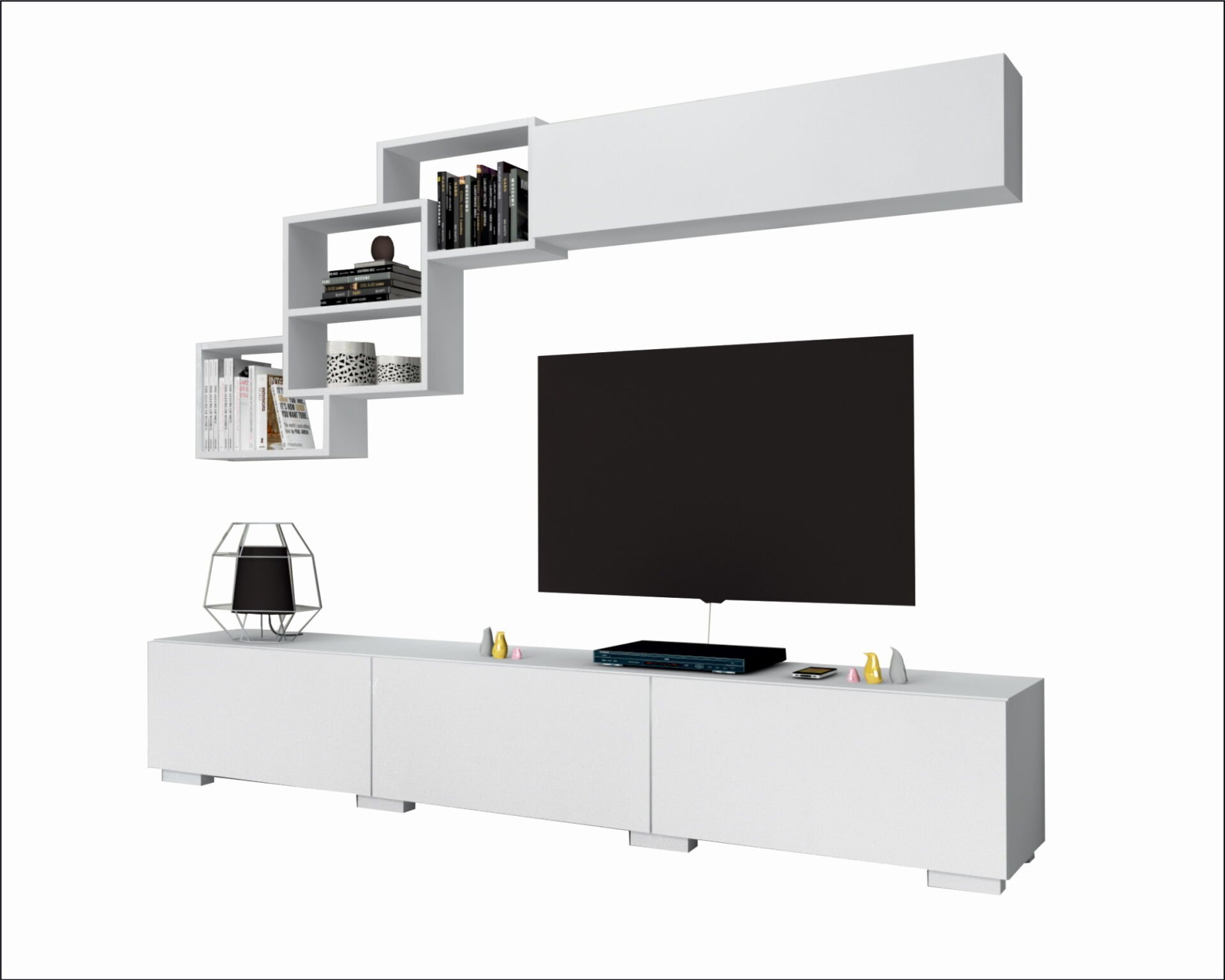 Dmodül Free Tv Ünitesi 210 cm Beyaz