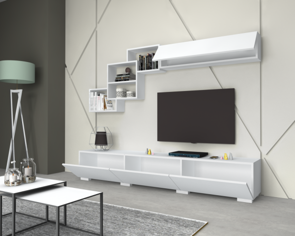 Dmodül Free Tv Ünitesi 210 cm Beyaz