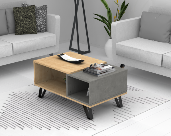 Dmodül Metal Ayaklı Otto Orta Sehpa 90cm