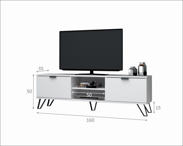 Dmodül Touch Tv Ünitesi 160 cm Beyaz