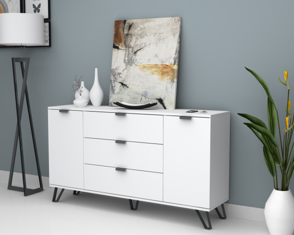 Dmodül Touch Konsol Çok Amaçlı Dolap 160 cm Beyaz
