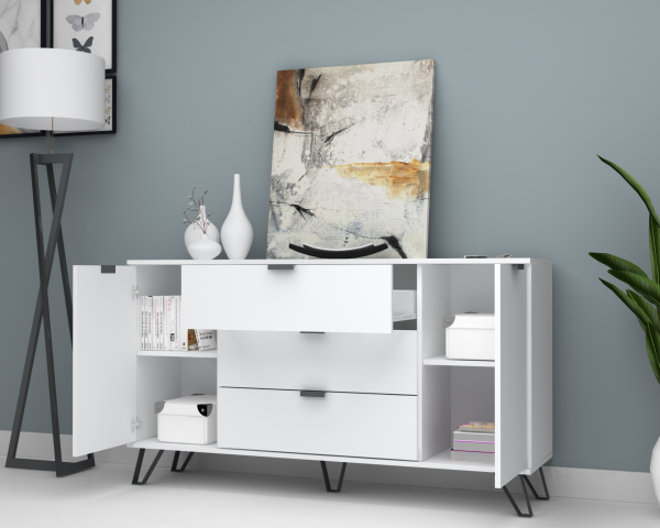 Dmodül Touch Konsol Çok Amaçlı Dolap 160 cm Beyaz