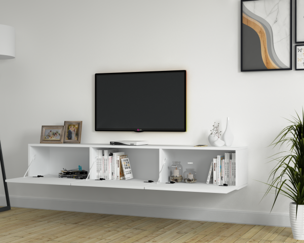 Dmodül Kober Tv Ünitesi 180 cm Beyaz