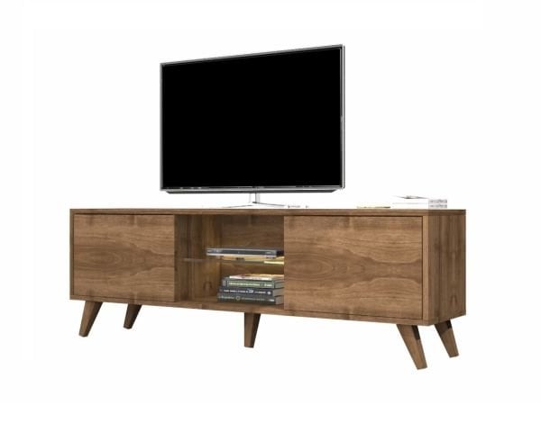 Dmodül Pronto Led Aydınlatmalı Ceviz Tv Ünitesi 150 cm