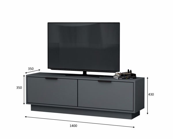 Lisa Tv Ünitesi 140 cm Koyu Gri