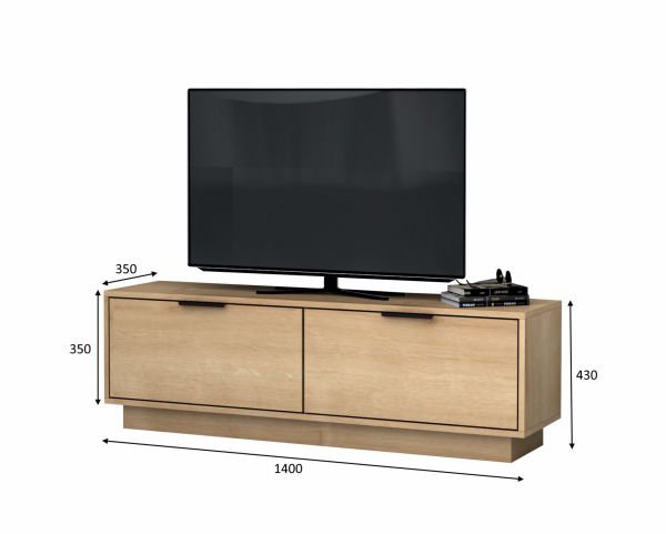 Lisa Tv Ünitesi 140 cm Meşe