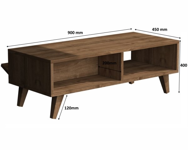 Dmodül Milan Orta Sehpa 90 cm Ceviz