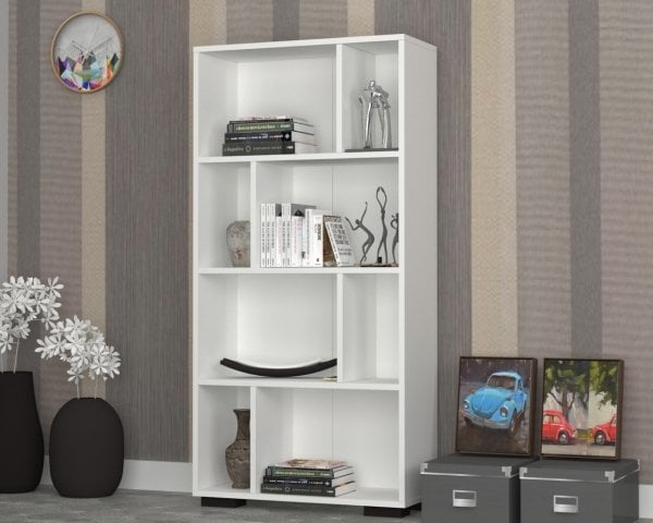 Dmodül Azra Beyaz Kitaplık 75 cm