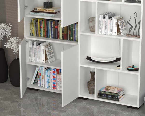 Dmodül House Kapaklı Raflı Kitaplık 150 cm