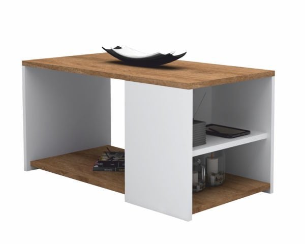 Dmodül Astor Sehpa 90cm Ceviz Beyaz