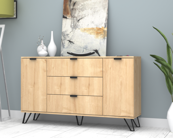 Dmodül Touch Konsol Çok Amaçlı Dolap 160 cm Meşe