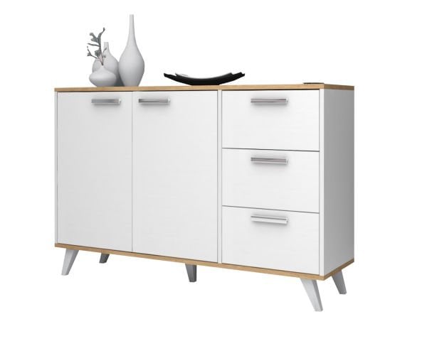 Dmodül Linea Konsol 135 cm Meşe Beyaz