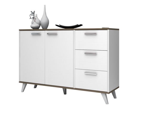 Dmodül Linea Konsol 135 cm Ceviz Beyaz