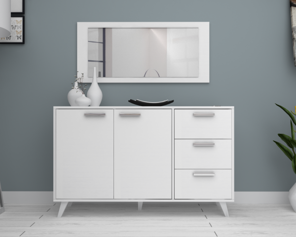 Dmodül Linea Konsol 135 cm  Beyaz