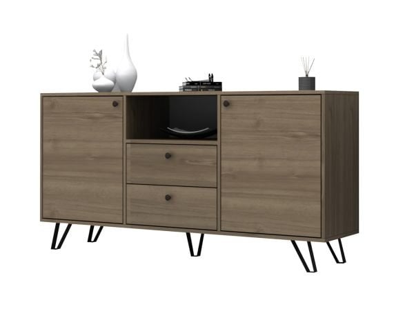 Dmodül Pisor Konsol Çok Amaçlı Dolap 180 cm Ceviz