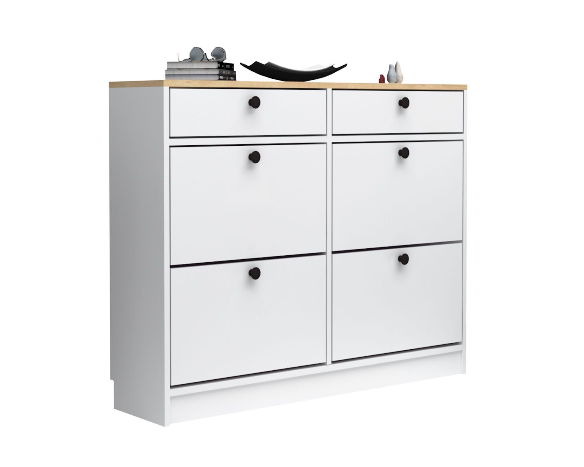 Dmodül Mod Ayakkabılık 120 cm Beyaz Derinlik 30cm