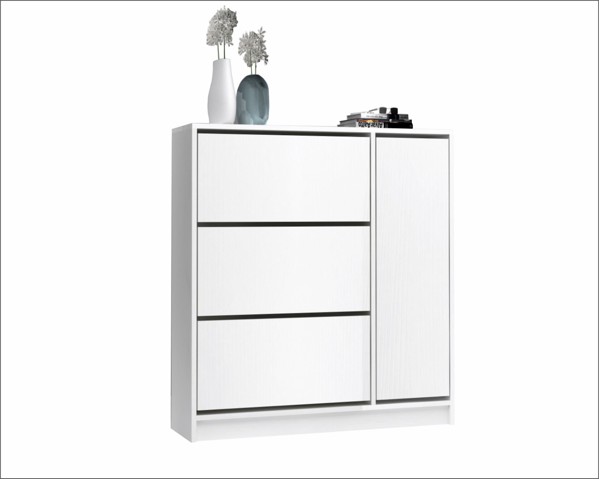 Dmodül Mod Ayakkabılık 105 cm Beyaz Derinlik 30cm
