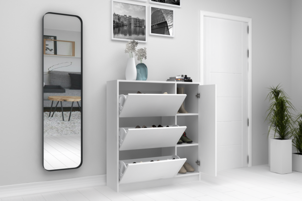 Dmodül Mod Ayakkabılık 105 cm Beyaz Derinlik 30cm