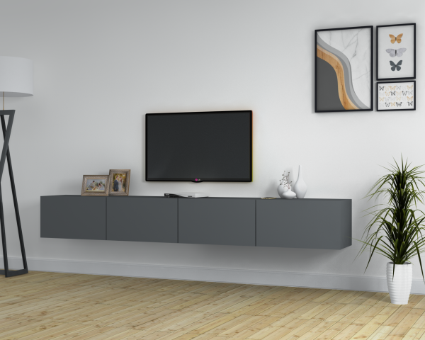 Dmodül Kober Tv Ünitesi 220 cm Koyu Gri