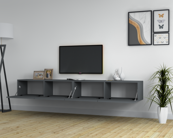 Dmodül Kober Tv Ünitesi 220 cm Koyu Gri