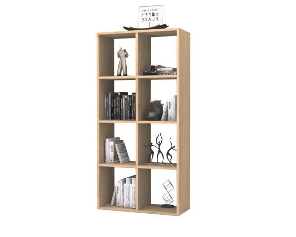 Dmodül Anser Dekoratif Kitaplık 70 cm Meşe