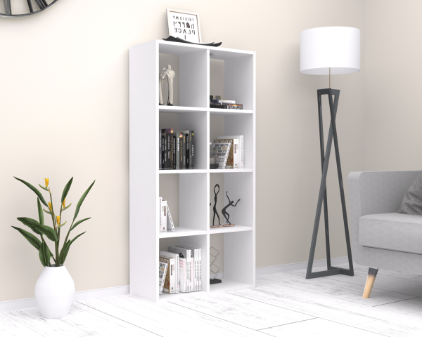 Dmodül Anser Dekoratif Kitaplık 70 cm Beyaz