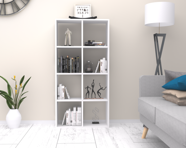 Dmodül Anser Dekoratif Kitaplık 70 cm Beyaz