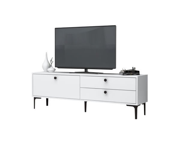 Seles 160cm Tv Sehpası Beyaz