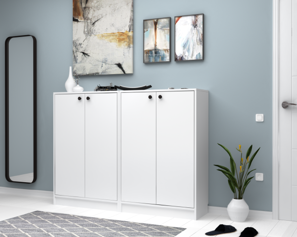 Dmodül Sirius Ayakkabılık 80 cm Beyaz Derinlik 35 cm