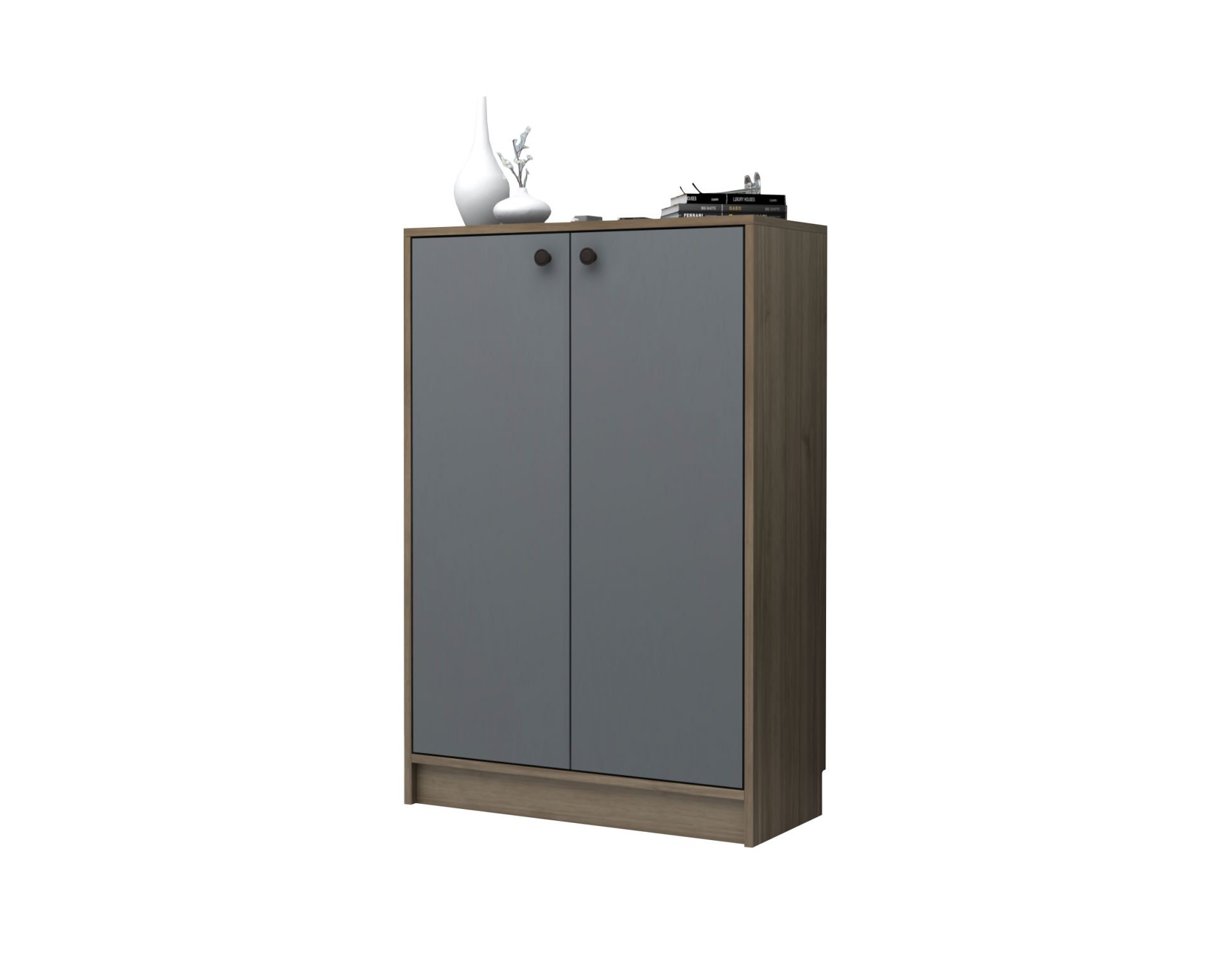 Dmodül Sirius Ayakkabılık 80 cm Ceviz Gri Derinlik 35 cm