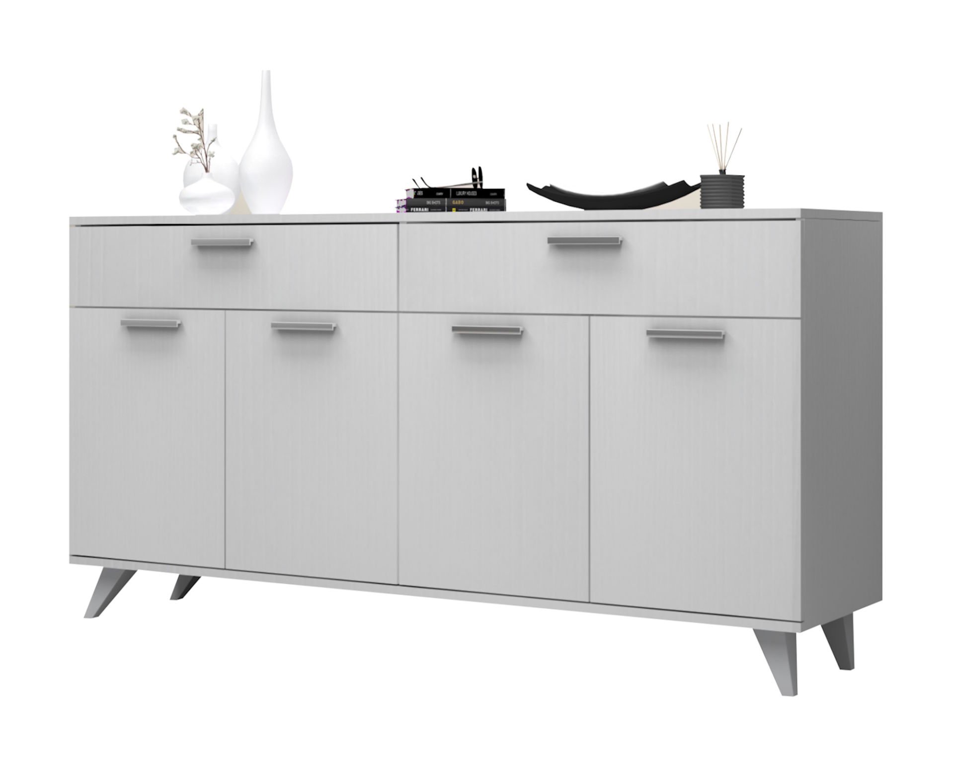 Dmodül Viven Konsol Çok Amaçlı Dolap  180 cm Beyaz