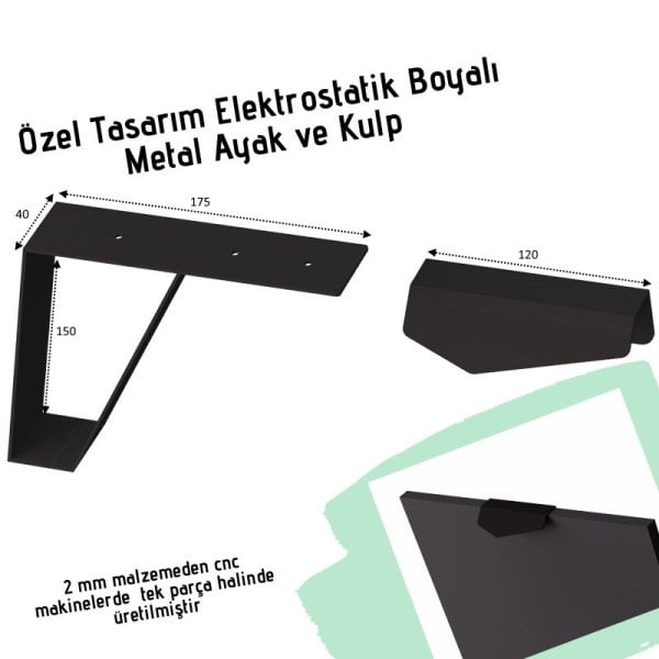 Dmodül Jasmine Tv Ünitesi 170 cm Ceviz-20