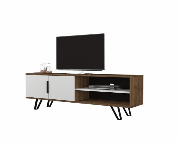 Dmodül Foot Metal Ayaklı Tv Ünitesi 160 cm Ceviz